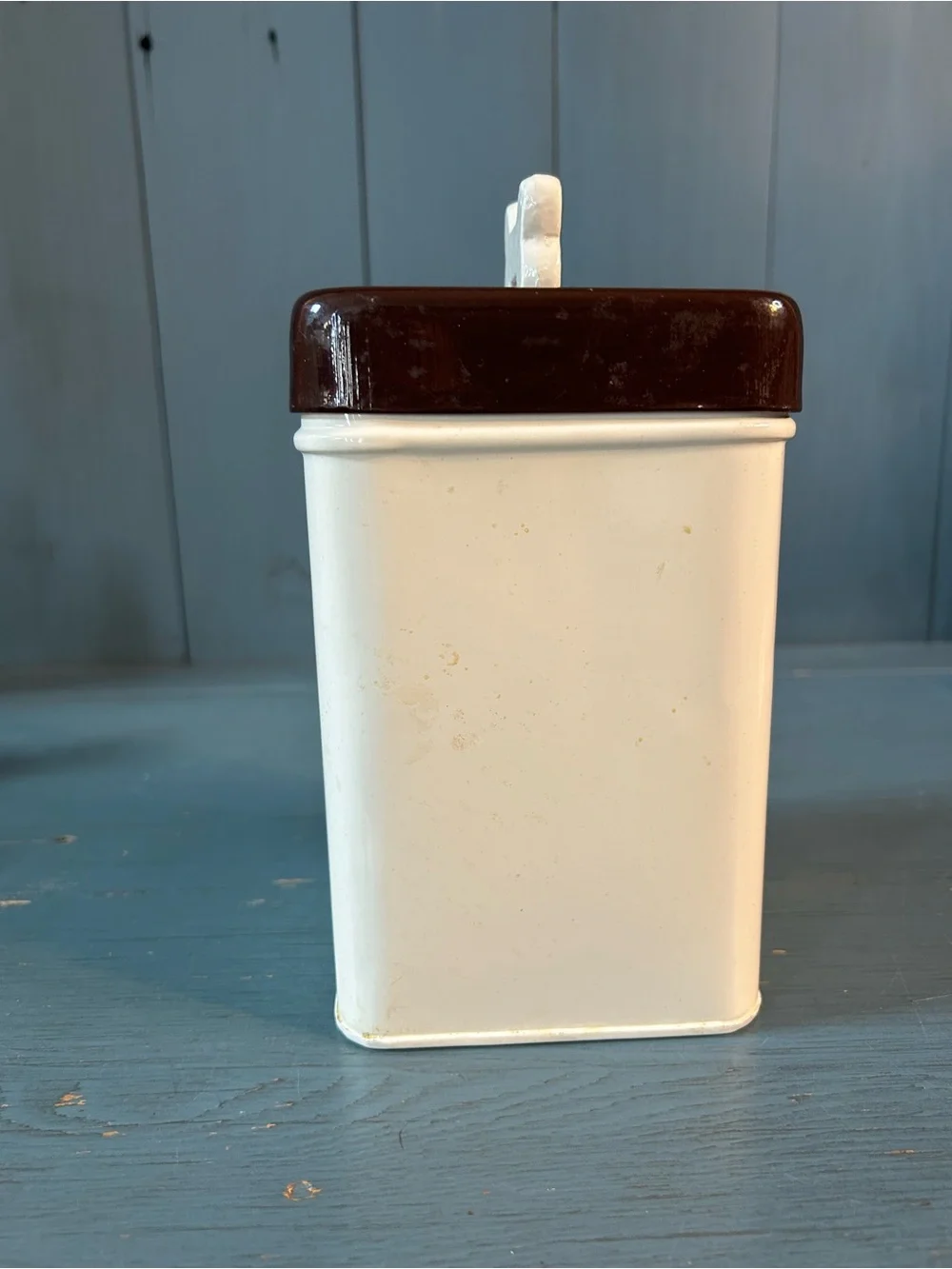 Cream and Brown Dog Treat Canister – 'Treats' Storage Container